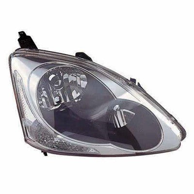 2005 honda civic front passenger side replacement headlight lens and housing arswlho2503122v