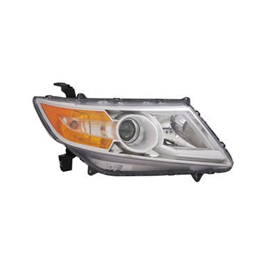 2013 honda odyssey front passenger side replacement hid headlight assembly lens and housing arswlho2503143c