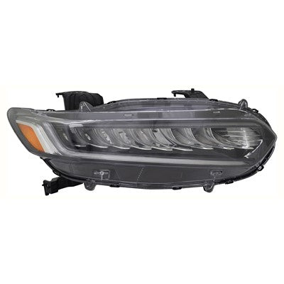 2018 honda accord front passenger side replacement led headlight assembly arswlho2503188