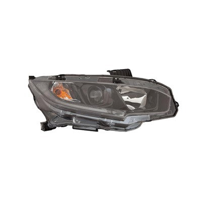 2019 honda civic front passenger side replacement halogen headlight assembly arswlho2503192