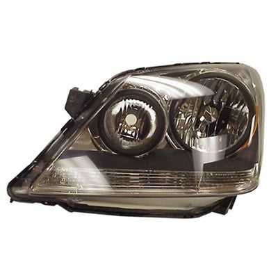 2006 honda odyssey front driver side replacement halogen headlight lens and housing arswlho2518108c