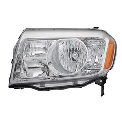 2009 honda pilot front driver side replacement headlight lens and housing arswlho2518125v