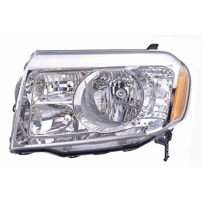 2009 honda pilot front driver side replacement headlight assembly arswlho2518125c