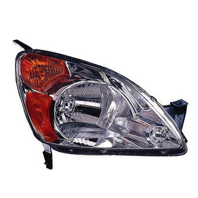 2004 honda cr v front passenger side replacement headlight lens and housing arswlho2519104c