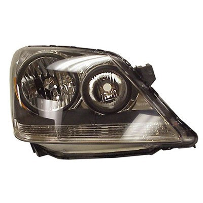 2007 honda odyssey front passenger side replacement halogen headlight lens and housing arswlho2519108v