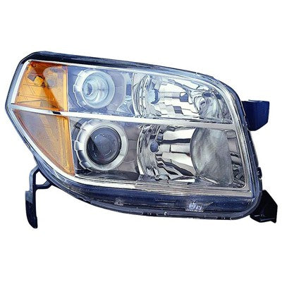 2006 honda pilot front passenger side replacement headlight lens and housing arswlho2519110c