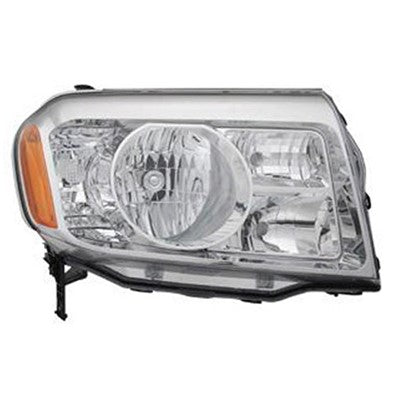 2009 honda pilot front passenger side replacement headlight lens and housing arswlho2519125v