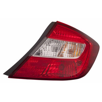 2012 honda civic rear passenger side replacement tail light assembly arswlho2801180c