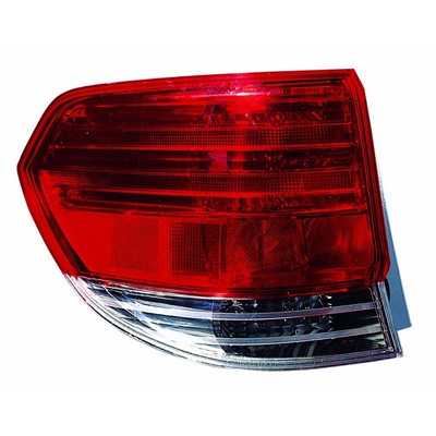 2010 honda odyssey rear driver side replacement tail light lens and housing arswlho2818134c