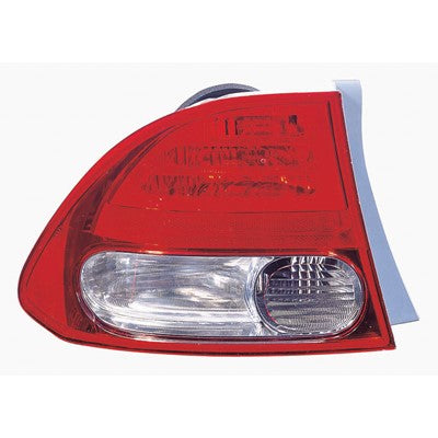 2009 honda civic rear driver side replacement tail light lens and housing arswlho2818138c