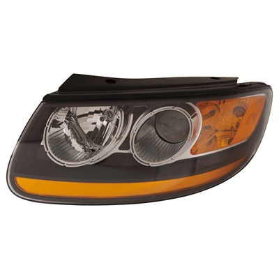 2007 hyundai santa fe front driver side replacement headlight assembly arswlhy2502139c