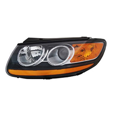 2009 hyundai santa fe front driver side replacement headlight assembly arswlhy2502150v