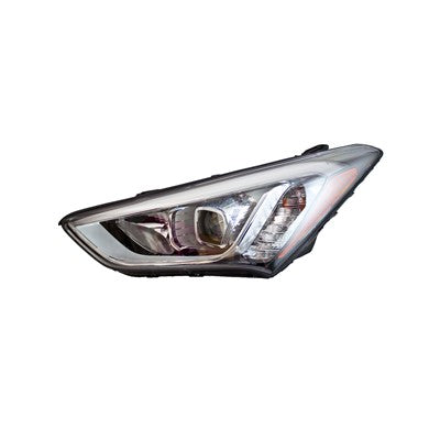 2016 hyundai santa fe sport front driver side replacement hid headlight assembly arswlhy2502179c