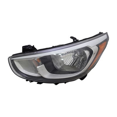 2017 hyundai accent front driver side replacement led headlight assembly arswlhy2502192c