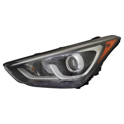 2016 hyundai santa fe sport front driver side replacement led headlight assembly arswlhy2502205