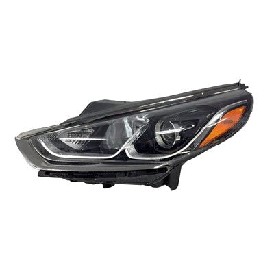 2018 hyundai sonata front driver side replacement led headlight assembly arswlhy2502217c