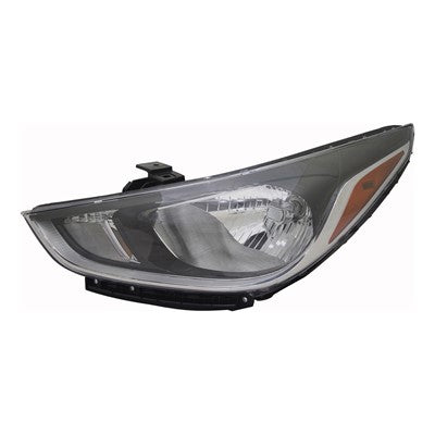 2020 hyundai accent front driver side replacement halogen headlight assembly arswlhy2502218c