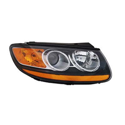 2009 hyundai santa fe front passenger side replacement headlight assembly arswlhy2503150v