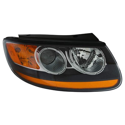 2009 hyundai santa fe front passenger side replacement headlight assembly arswlhy2503150c