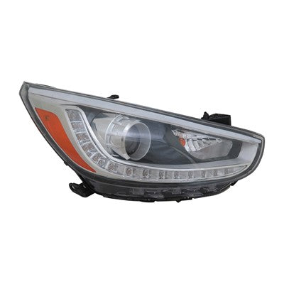 2017 hyundai accent front passenger side replacement led headlight assembly arswlhy2503191c