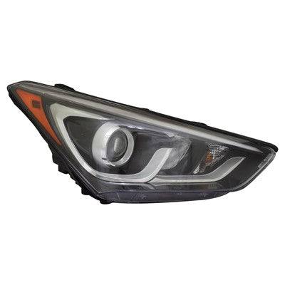 2017 hyundai santa fe sport front passenger side replacement led headlight assembly arswlhy2503205