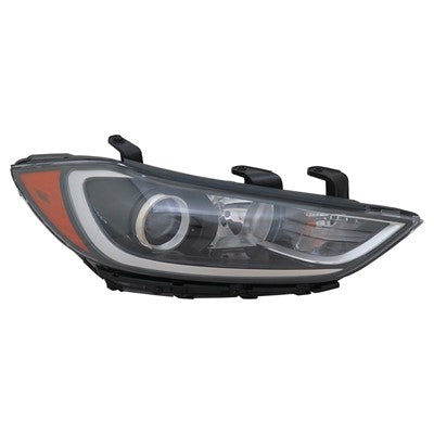 2017 hyundai elantra front passenger side replacement halogen headlight assembly arswlhy2503206