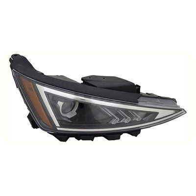 2020 hyundai elantra front passenger side replacement led headlight assembly arswlhy2503233c