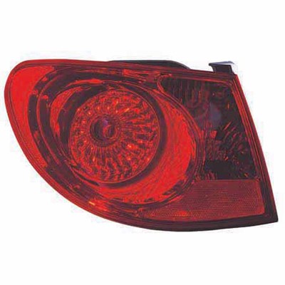 2008 hyundai elantra rear driver side replacement tail light assembly arswlhy2804108