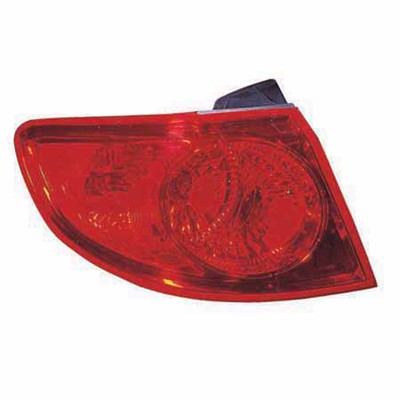 2009 hyundai santa fe rear driver side replacement tail light assembly arswlhy2804110