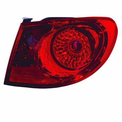 2009 hyundai elantra rear passenger side replacement tail light assembly arswlhy2805108v