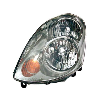 2003 infiniti g35 front driver side replacement halogen headlight assembly arswlin2502112