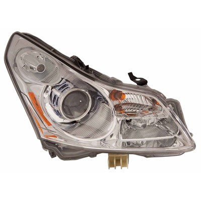 2009 infiniti g37 front passenger side replacement hid headlight assembly arswlin2503146