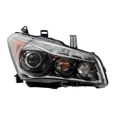 2011 infiniti qx56 front passenger side oem headlight lens and housing arswlin2519139oe