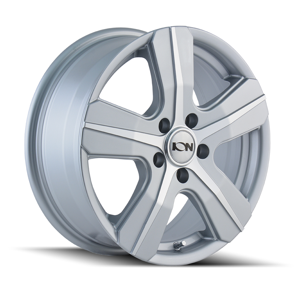 Ion 16"x7" Non-Chrome Silver/Machined Face Custom Wheel ARSWCW1016741S