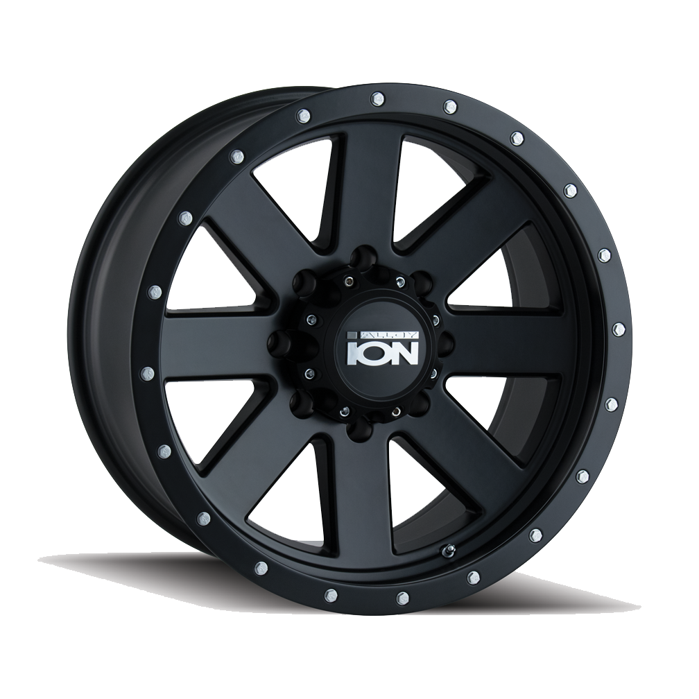 Ion 20"x10" Non-Chrome Matte Black/Black Beadlock Custom Wheel ARSWCW1342181MB