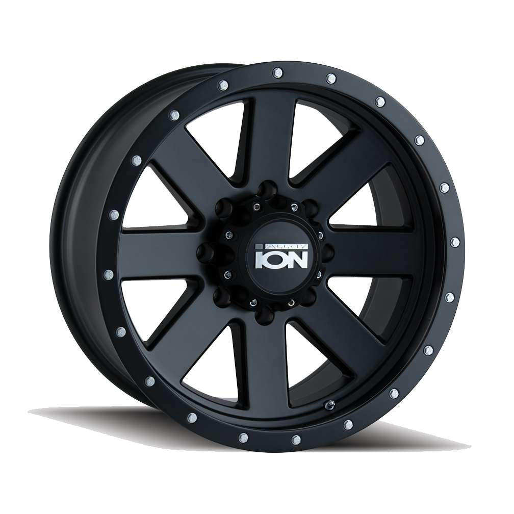 Ion 18"x9" Non-Chrome Matte Black/Black Beadlock Custom Wheel ARSWCW1348978MB