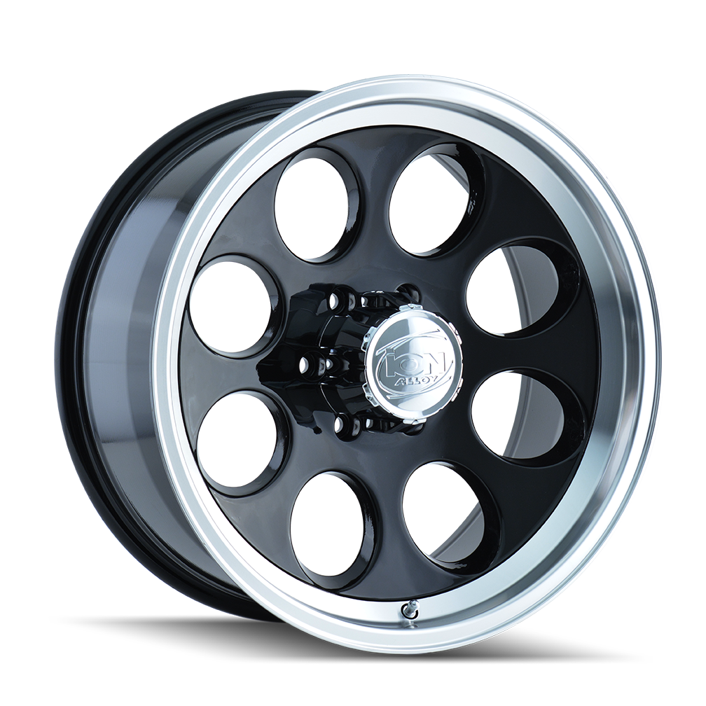 Ion 15"x10" Non-Chrome Black/Machined Custom Wheel ARSWCW1715173B