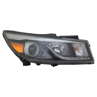 2015 kia sedona front passenger side replacement led headlight assembly arswlki2503182c