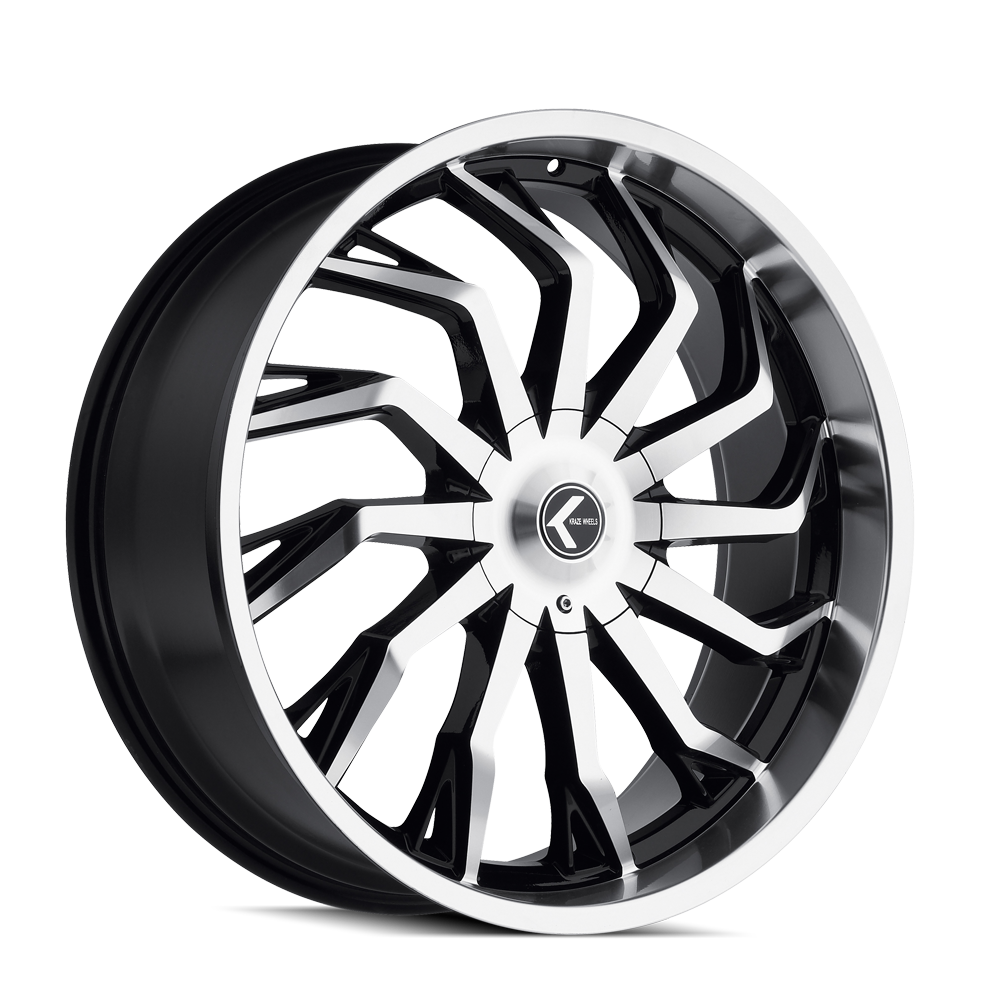 Kraze 22"x9.5" Non-Chrome Black/Machined Custom Wheel ARSWCWKR14222918BM18