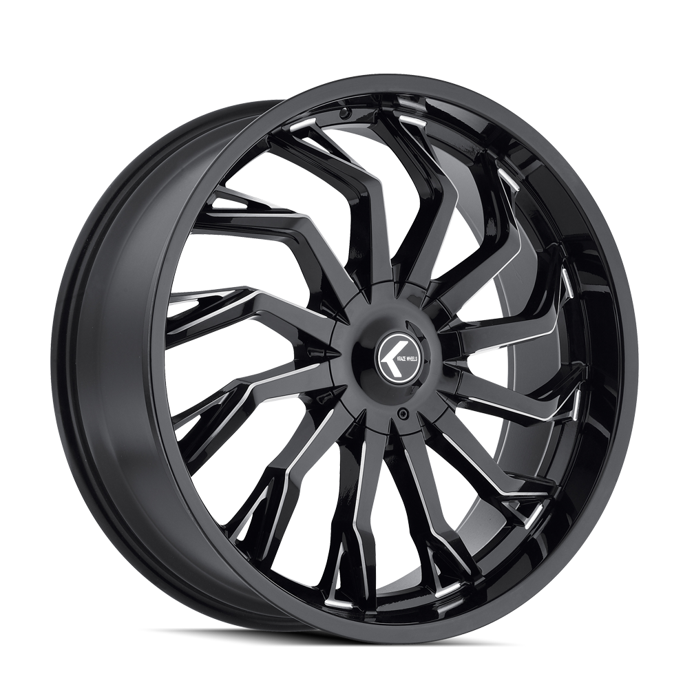 Kraze 22"x9.5" Non-Chrome Black/Milled Custom Wheel ARSWCWKR14222918M18