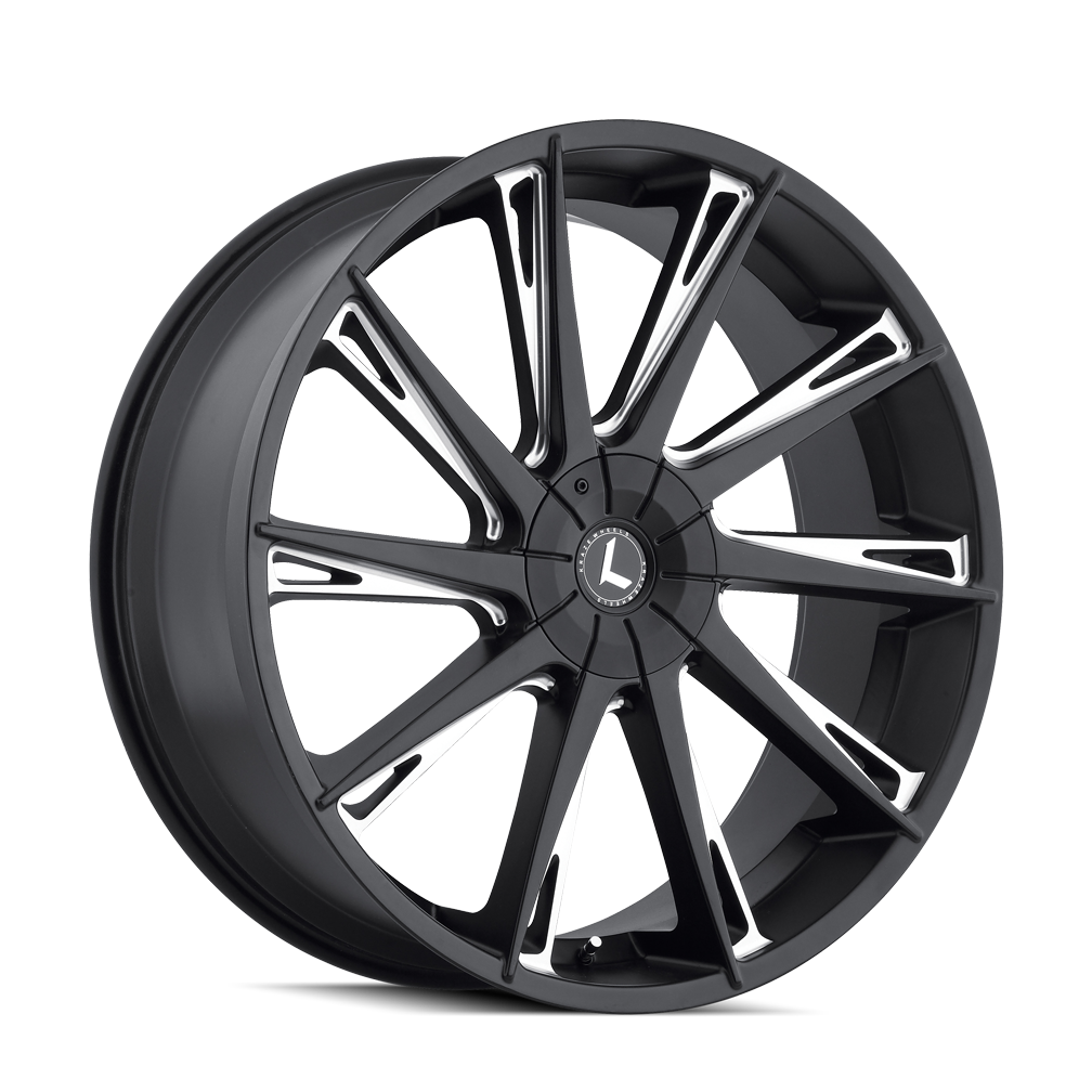 Kraze 22"x9.5" Non-Chrome Black/Milled Custom Wheel ARSWCWKR14422937M30