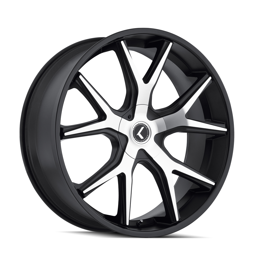 Kraze 22"x9.5" Non-Chrome Black/Machined Custom Wheel ARSWCWKR14622918BM18