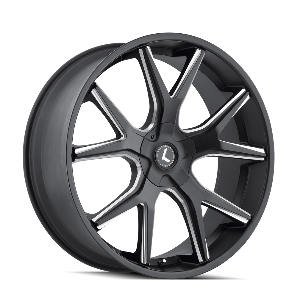 Kraze 22"x9.5" Non-Chrome Black/Milled Custom Wheel ARSWCWKR14622918M18