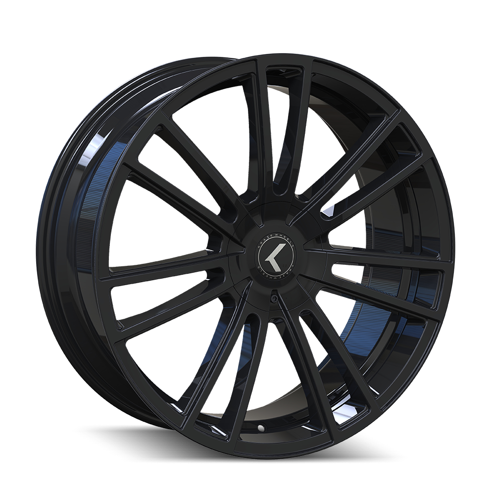 Kraze 22"x8.5" Non-Chrome Gloss Black Custom Wheel ARSWCWKR18322804GB38