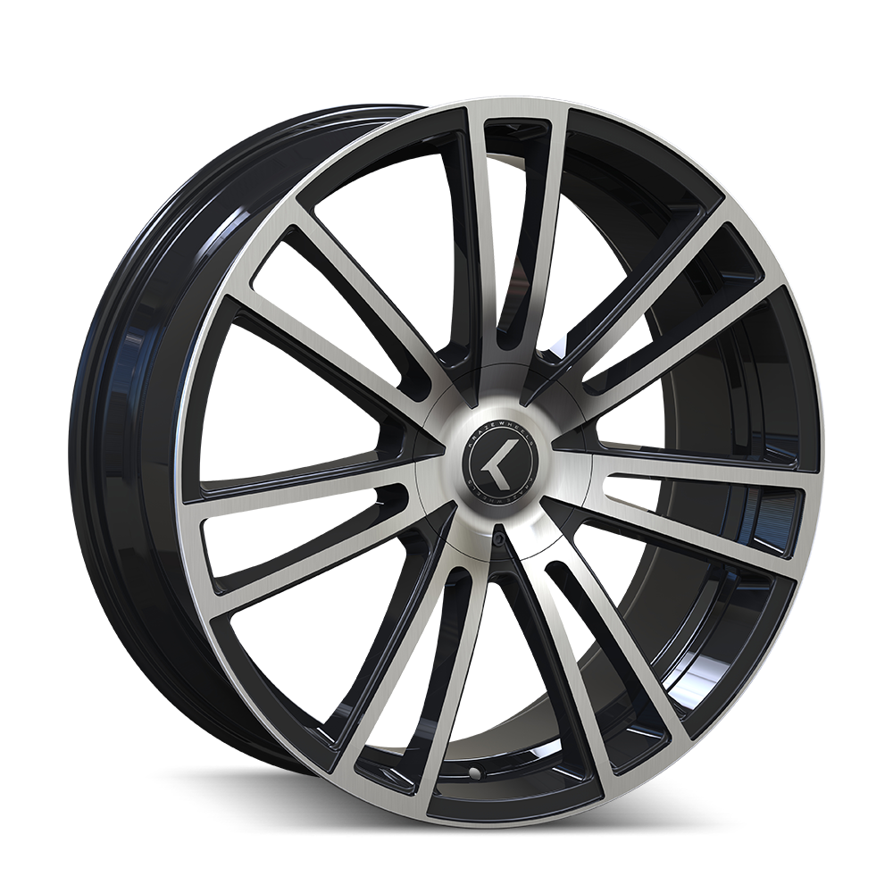 Kraze 22"x8.5" Non-Chrome Black/Machined Custom Wheel ARSWCWKR18322804BM38