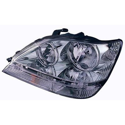 2002 lexus rx300 front driver side replacement halogen headlight assembly arswllx2502104v