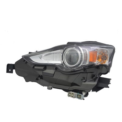 2016 lexus is350 front driver side replacement hid headlight lens and housing arswllx2502157