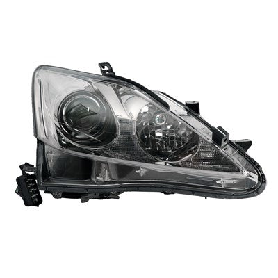 2012 lexus is350c front passenger side oem halogen headlight lens and housing arswllx2519162oe