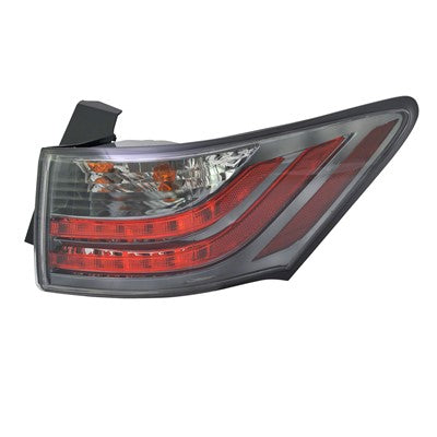 2013 lexus ct200h rear passenger side replacement tail light assembly arswllx2805106c