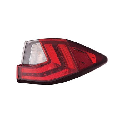 2020 lexus rx450hl rear passenger side replacement led tail light assembly arswllx2805133